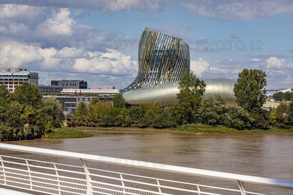 La Cite du Vin Wine Museum in the Bacalan district on the Garonne