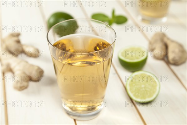 Ginger ale in a glass