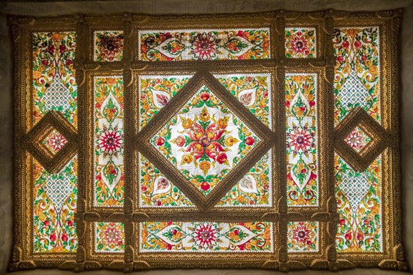 Ceiling window in the temple pagoda of the Sri Chai Mongkol Grand Pagoda temple complex