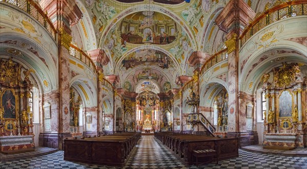 The picturesque Rein Abbey church interior
