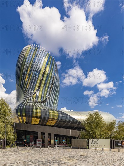 La Cite du Vin Wine Museum in the Bacalan district on the Garonne