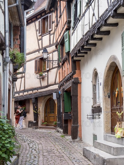 Colourful half-timbered houses in the centre of the old town