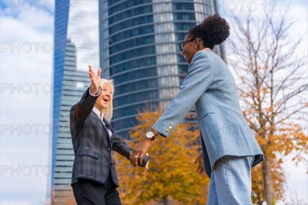 Middle-aged multi-ethnic businesswomen and executives