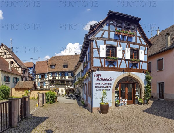 Colourful half-timbered houses in the centre of the old town