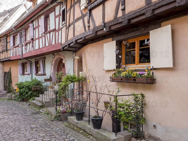 Colourful half-timbered houses in the centre of the old town