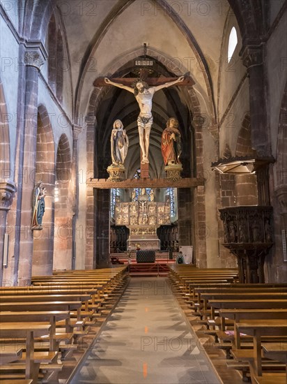 Interior of the Sainte-Croix Church