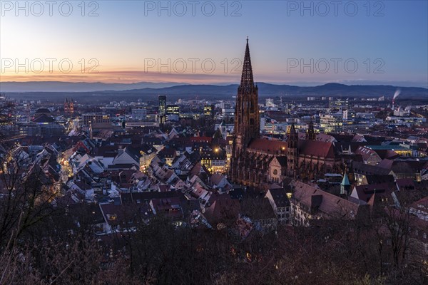 City view with cathedral