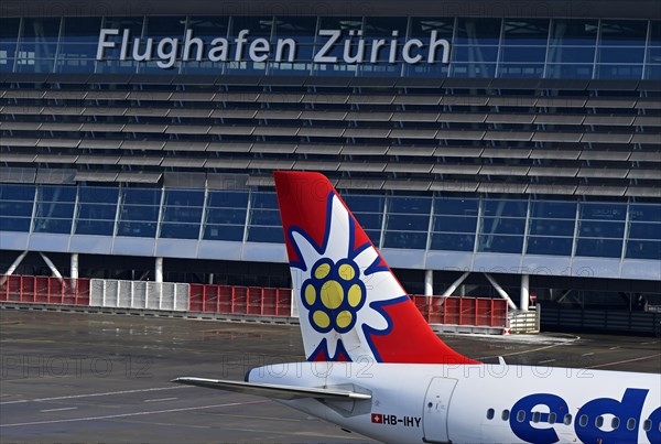 Tail fin Edelweiss Air