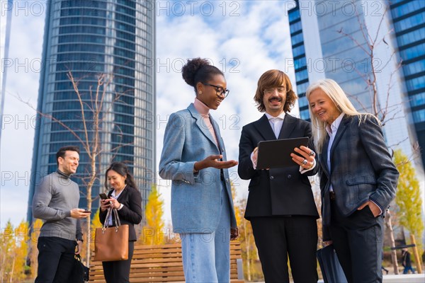 Multi-ethnic business colleagues or executives