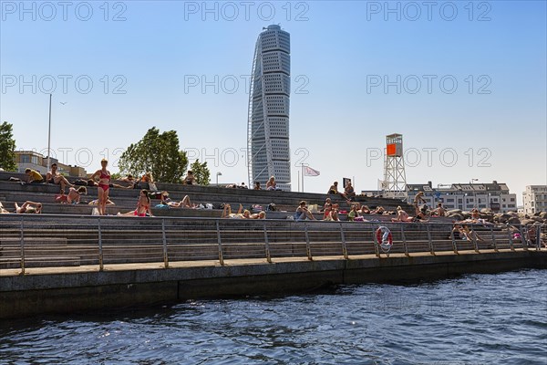 Swimming pool in Dania Park by the Baltic Sea