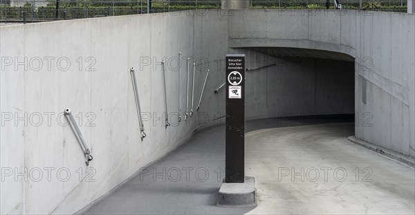 Entrance to an underground car park