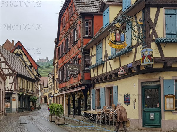 Old colourful half-timbered houses in the centre of the old town
