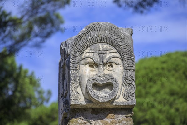 Stone masks at the theatre