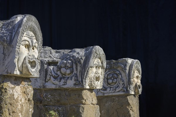 Stone masks at the theatre