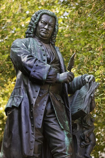 Bach Monument at the Bach House by Adolf von Donndorf