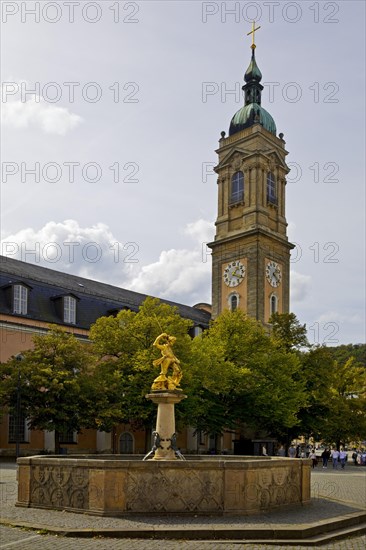 St George's Fountain with St George's Church