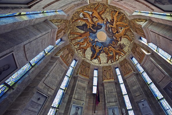 Reconstructed ceiling painting Ragnaroek by Otto Gussmann