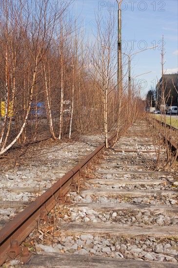 Dead tram track