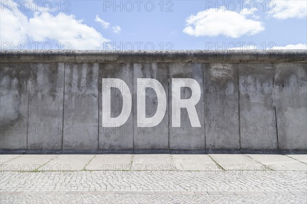 Berlin Wall with lettering DDR