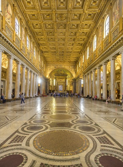 Interior view of the Basilica of Santa Maria Maggiore