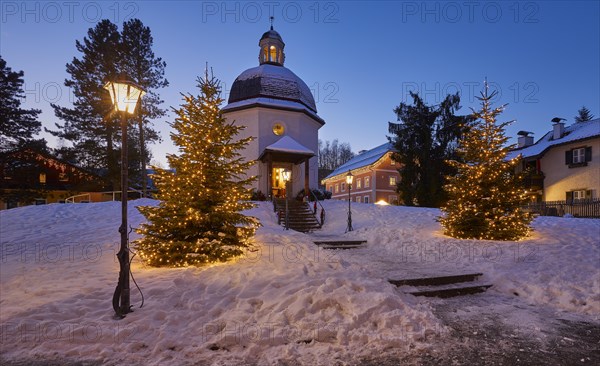 Silent Night Chapel in winter