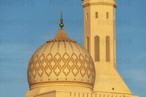 Close-up of dome and minaret