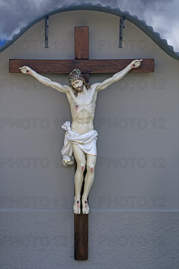 Chistus Cross in the cemetery of the Frauenwoerth Monastery Church