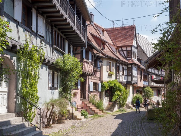 Colourful half-timbered houses in the centre of the old town