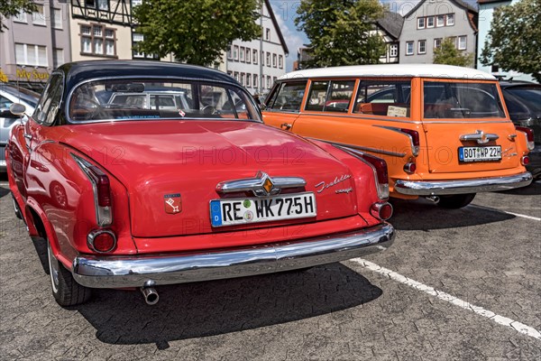 Vintage Borgward Isabella Coupe and de Luxe Combi