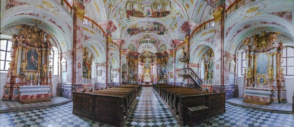 The picturesque Rein Abbey church interior