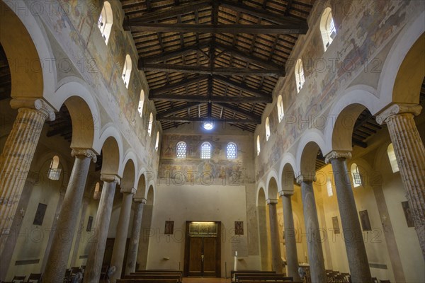 Interior view of the Basilica di San Giovanni a Porta Latina