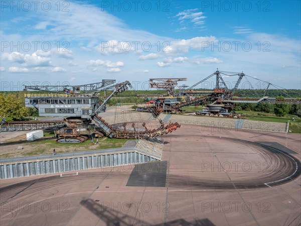 Lignite Excavator Giants at the Ferropolis Industrial Heritage Open-Air Museum