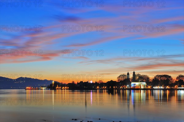 View of the island of Lindau in Lake Constance