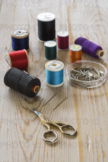 Group of cotton reels
