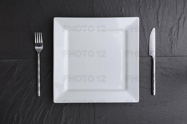 Plate and cutlery