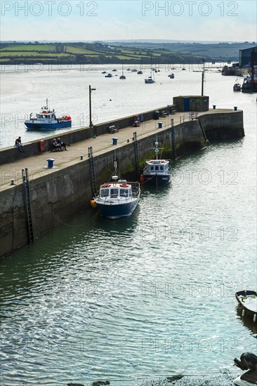 Town of Padstow viewed across the harbour