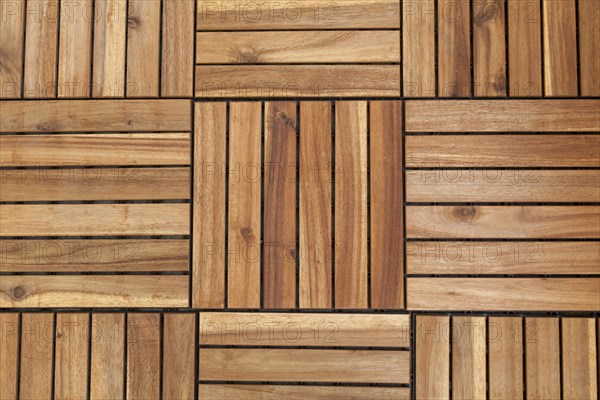 Wooden patio tiles
