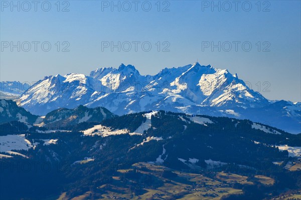 The Saentis mountain range