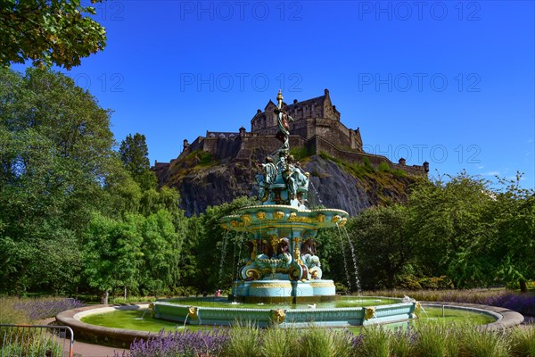 The Ross Fountain in the Princess Street Garderns in Edinburgh