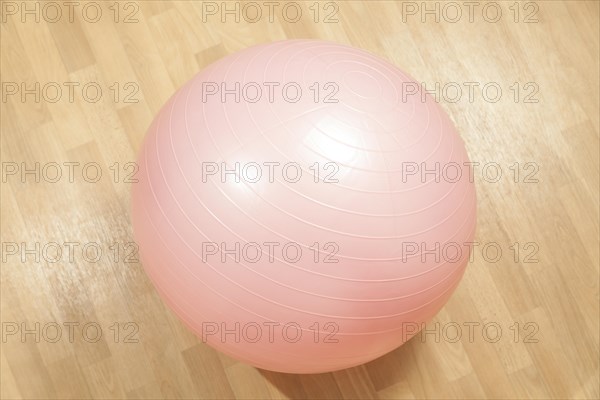 Pink gymnastics ball