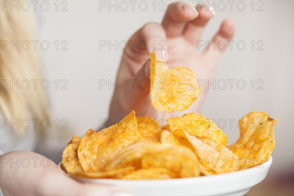 Crisps in hand