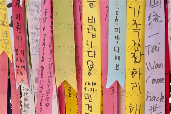 Ribbons pinned to the DMZ