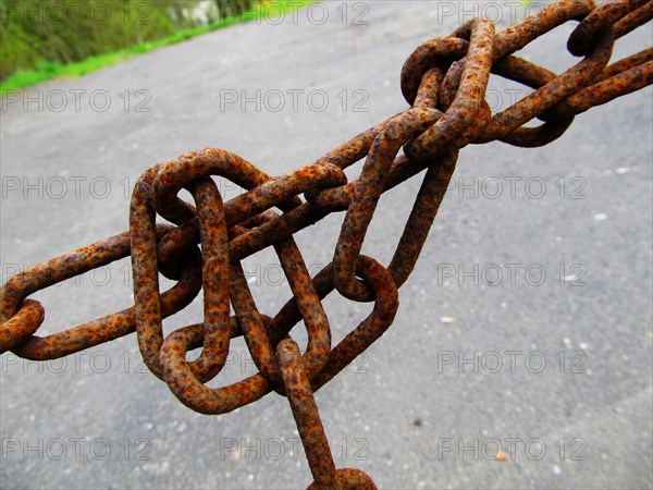 Rusted metal chain