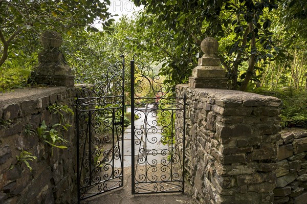 A pair of wrought iron gates