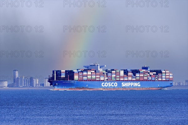 Chinese container ship