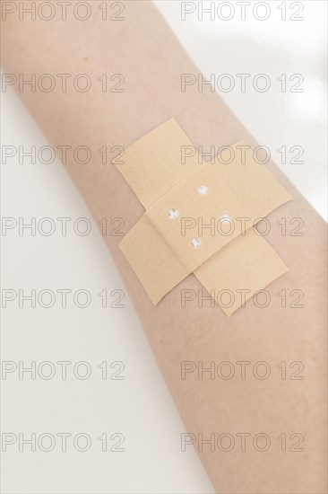 Plaster on arm