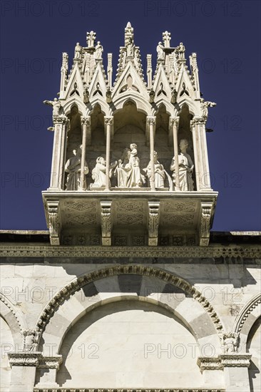 Detail above entrance to Camposanto Monumentale