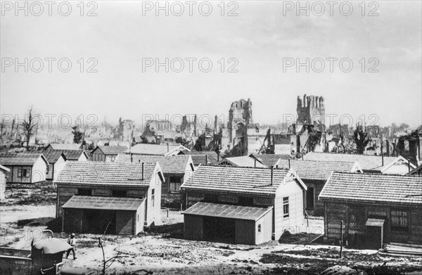 Temporary wooden houses