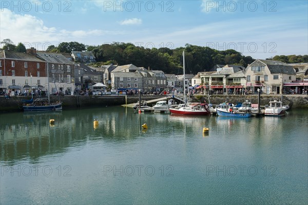 Town of Padstow viewed across the harbour