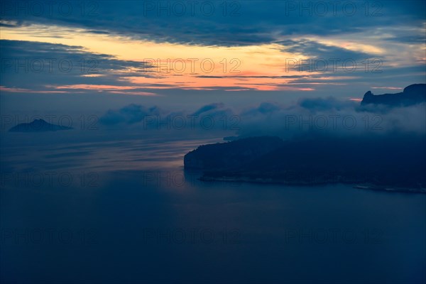 View from Cap Canaille near Cassis in west direction